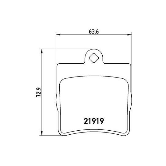 P 50 025 - Brake Pad Set, disc brake 