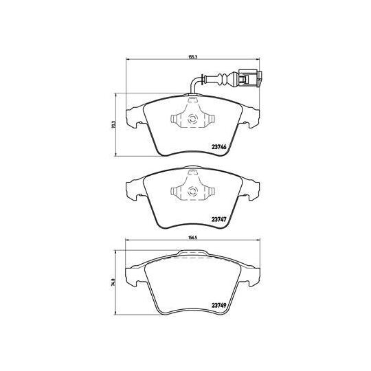 P 85 081 - Brake Pad Set, disc brake 