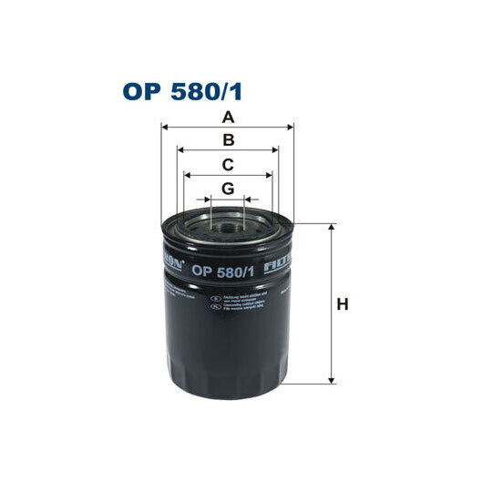 OP 580/1 - Oil filter 