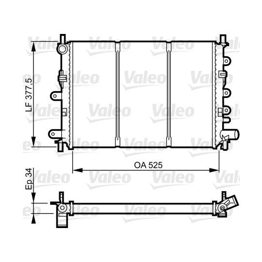 730858 - Radiator, engine cooling 