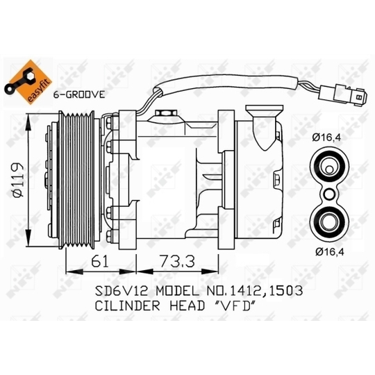 32275 - Kompressori, ilmastointilaite 