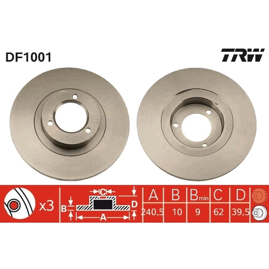 DF1001 - Brake Disc 