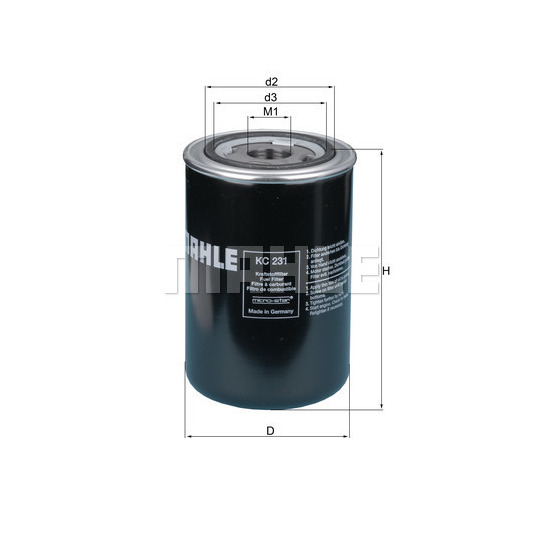 KC 231 - Fuel filter 