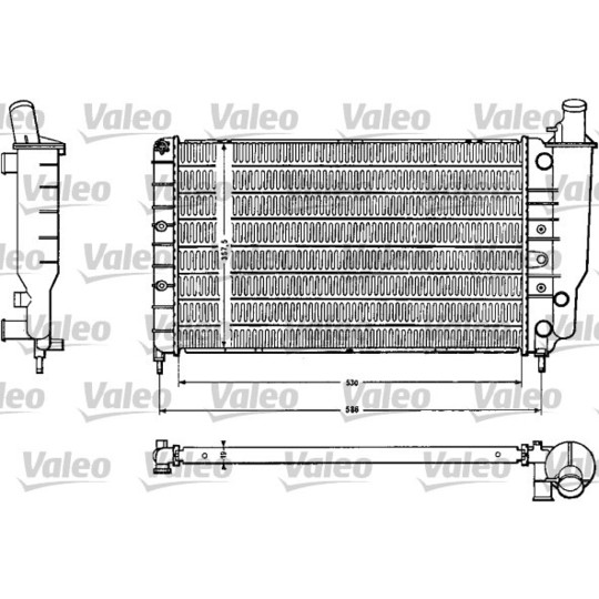 810888 - Radiator, engine cooling 