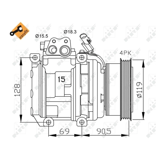 32438 - Compressor, air conditioning 