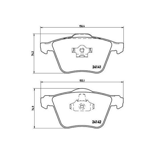 P 86 018 - Brake Pad Set, disc brake 