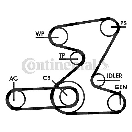 6PK2080D2 - V-Ribbed Belt Set 