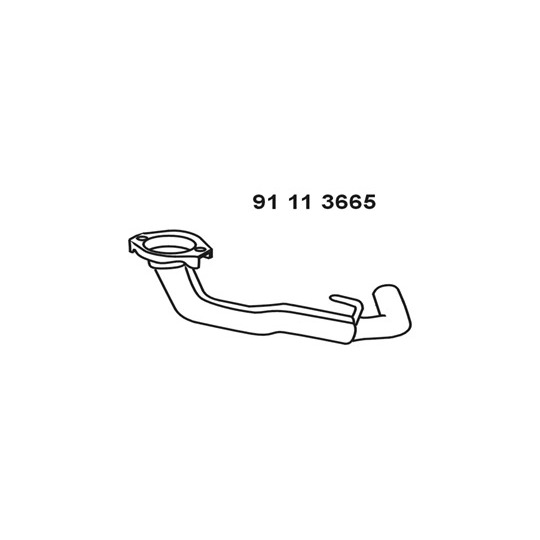 91 11 3665 - Exhaust pipe 