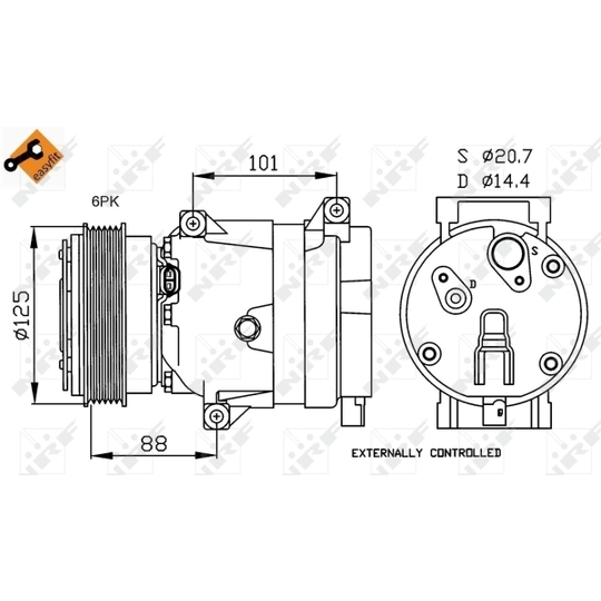 32231 - Kompressori, ilmastointilaite 