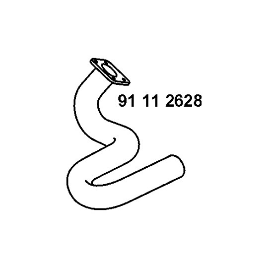 91 11 2628 - Exhaust pipe 