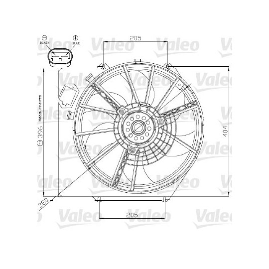 696215 - Fan, radiator 