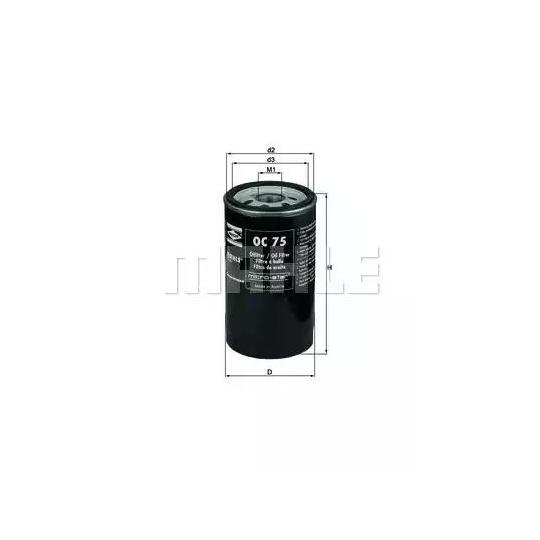 OC 75 - Oil filter 