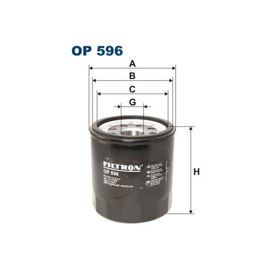 OP 596 - Oil filter 