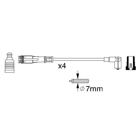 0 356 912 881 - Ignition Cable Kit 