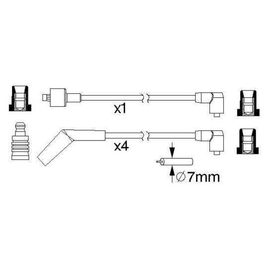 0 986 357 152 - Ignition Cable Kit 