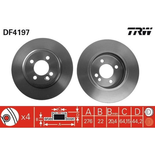 DF4197 - Brake Disc 
