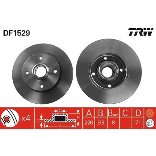 DF1529 - Brake Disc 