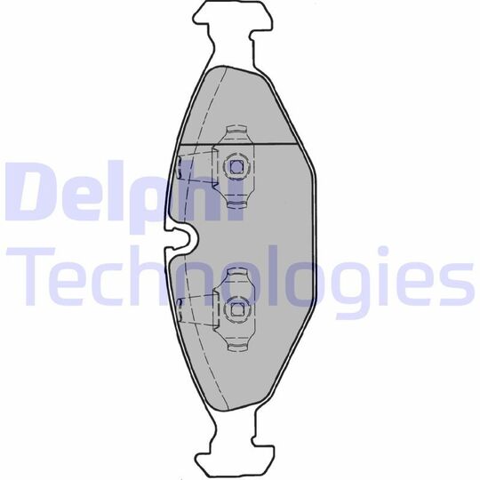 LP1000 - Brake Pad Set, disc brake 