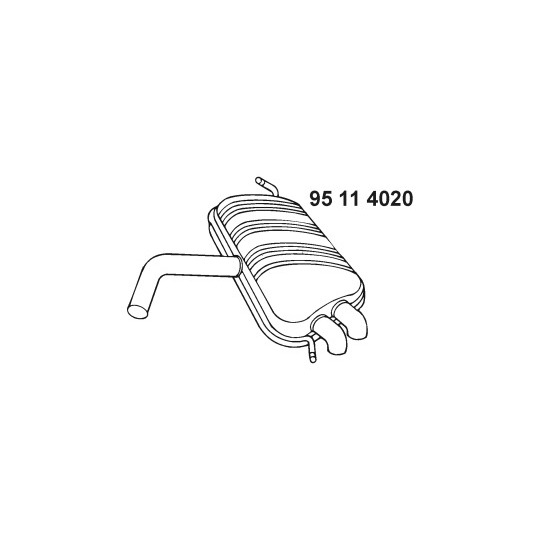 95 11 4020 - End Silencer 