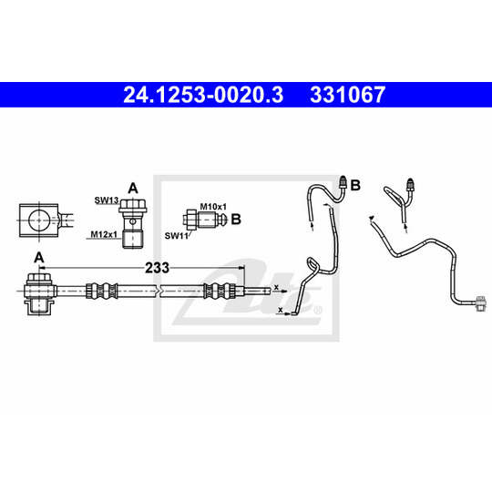 24.1253-0020.3 - Bromsslang 