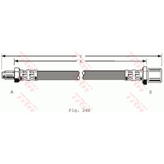 PHB374 - Brake Hose 