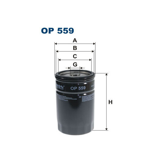 OP 559 - Oil filter 