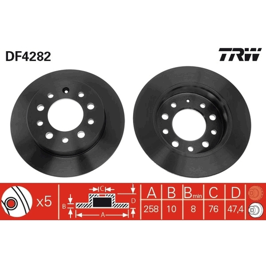 DF4282 - Brake Disc 