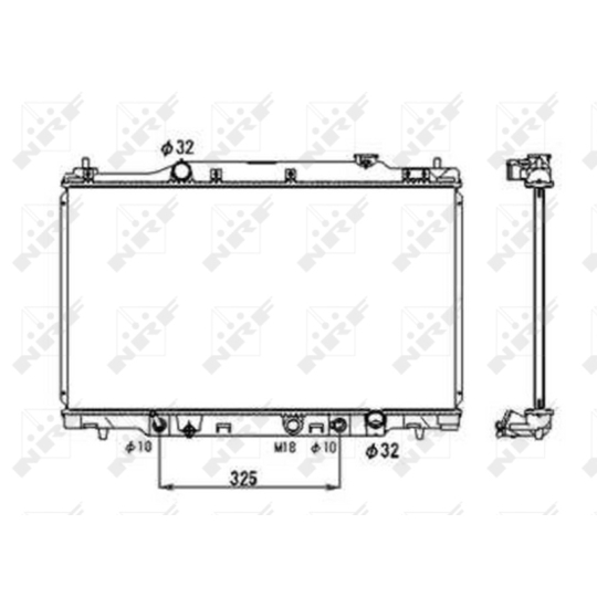 53679 - Radiator, engine cooling 