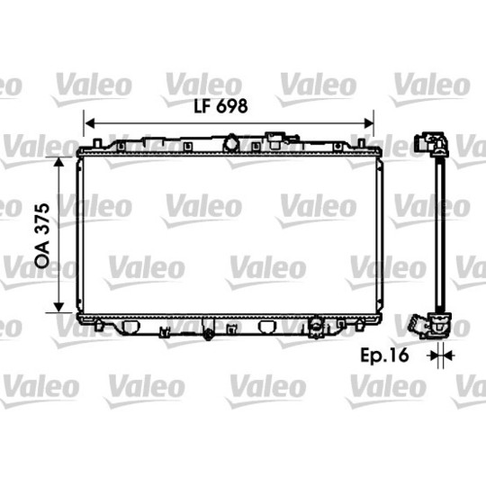 734624 - Radiator, engine cooling 