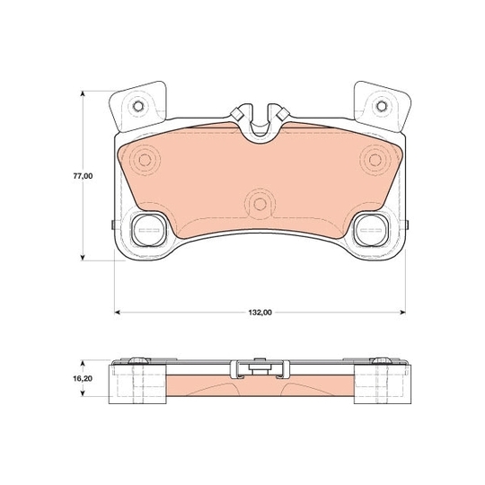 GDB1775 - Brake Pad Set, disc brake 