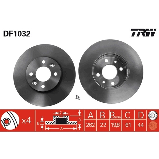 DF1032 - Brake Disc 