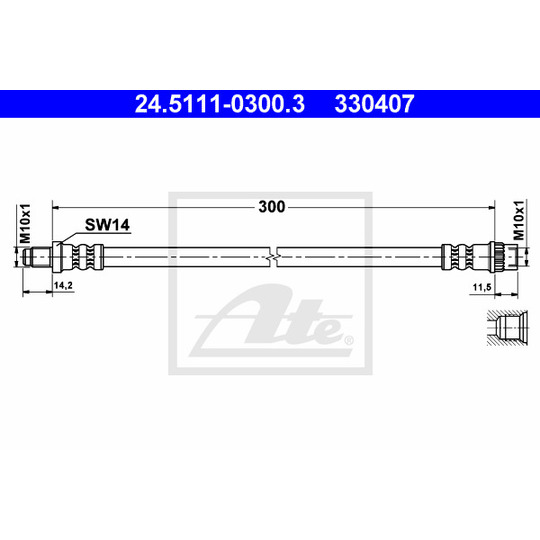 24.5111-0300.3 - Brake Hose 