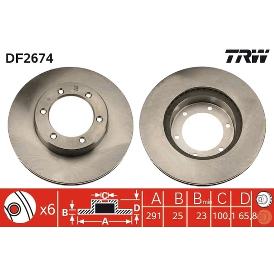 DF2674 - Brake Disc 
