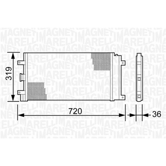 350203496000 - Lauhdutin, ilmastointilaite 