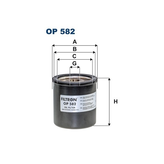 OP 582 - Oil filter 