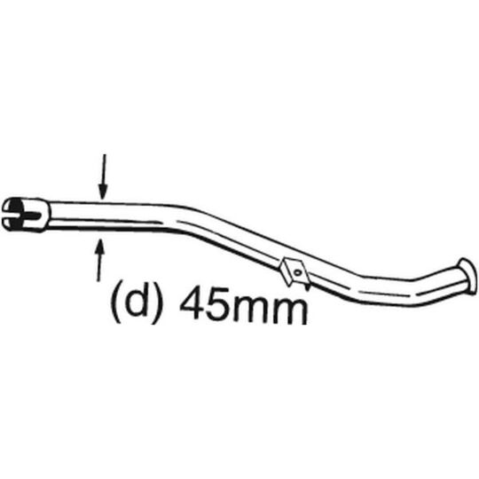 889-157 - Repair Pipe, catalytic converter 