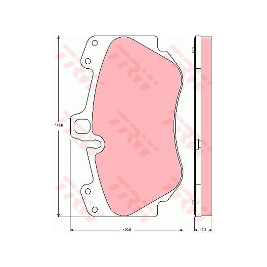 GDB1660 - Brake Pad Set, disc brake 