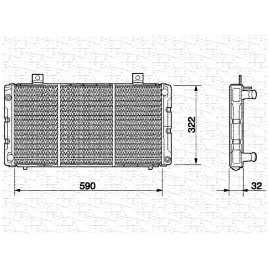 350213629000 - Radiator, engine cooling 