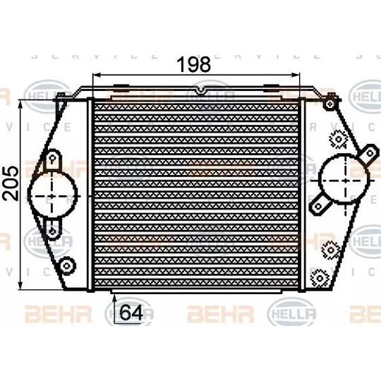 8ML 376 756-561 - Intercooler, charger 