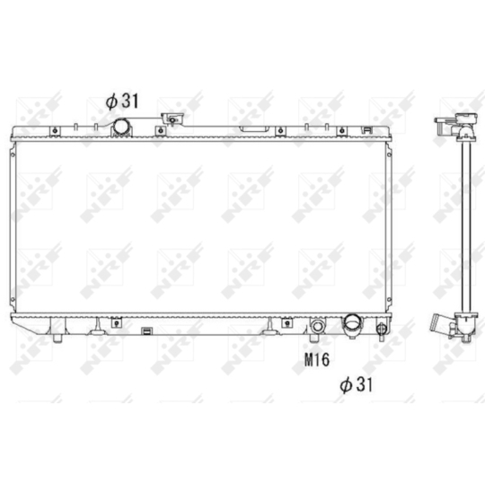 58238 - Radiaator, mootorijahutus 