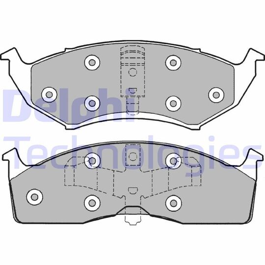 LP1166 - Brake Pad Set, disc brake 