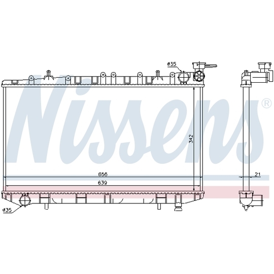 62972 - Radiator, engine cooling 