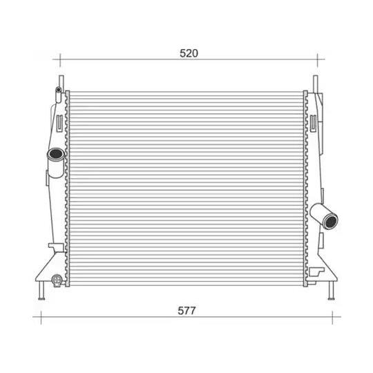 350213921000 - Radiator, engine cooling 