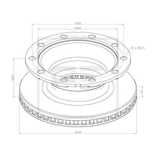 296.000-00A - Brake Disc 