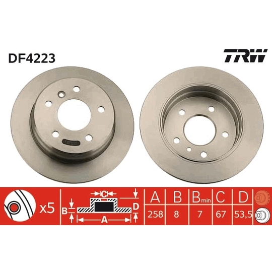 DF4223 - Brake Disc 