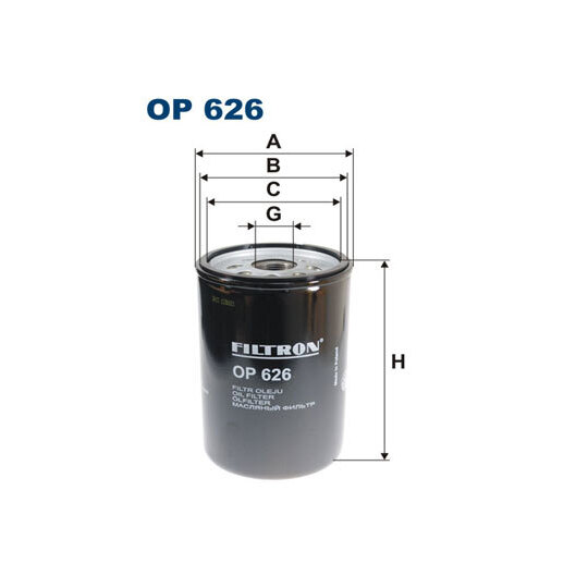 OP 626 - Oil filter 
