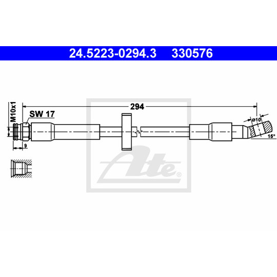 24.5223-0294.3 - Brake Hose 