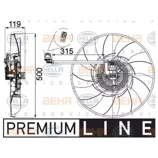 8MV 376 757-521 - Ventilaator, mootorijahutus 