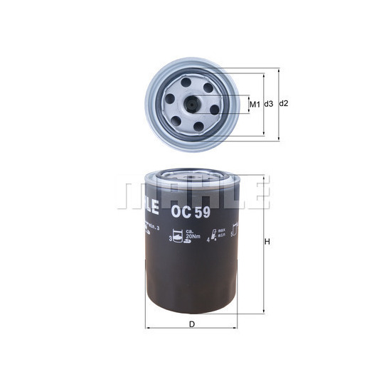 OC 59 - Oil filter 
