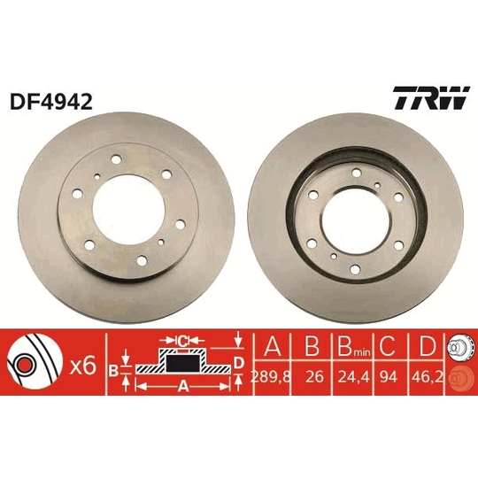 DF4942 - Brake Disc 
